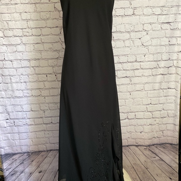 R&M Richards Black Evening Dress with Jacket Sz 18W - Picture 4 of 14